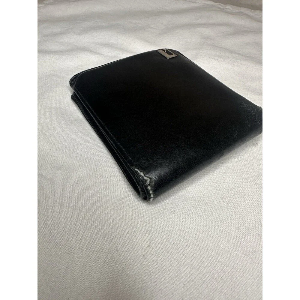 Gucci Tom Ford Era Black Leather Bifold Silver Hardware